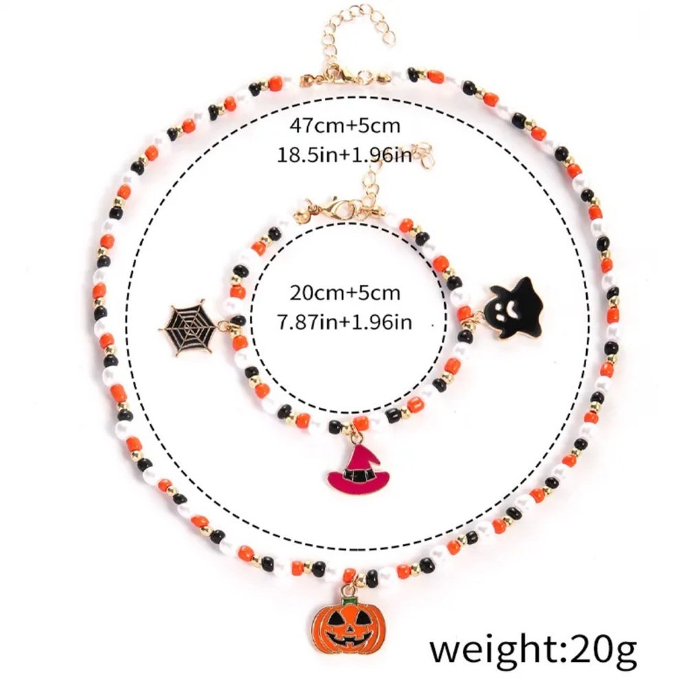 Halloween Necklace and Bracelet Set - Picture 5 of 5